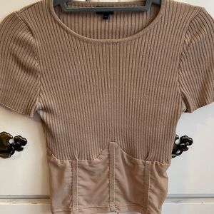 Cool cropped corset shirt